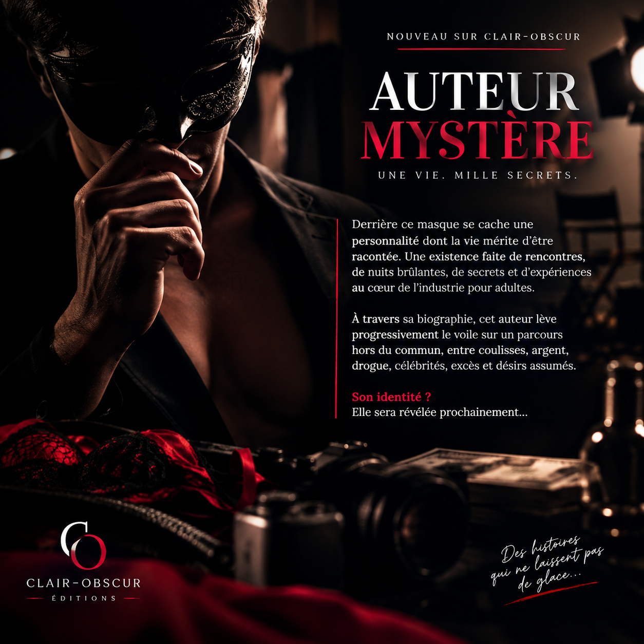 Un auteur mystère à découvrir dans les prochains mois.